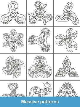 Fidget Spinner Coloring Books游戏截图1