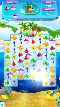 Fish Boom - 3 Match Game游戏截图1