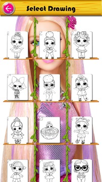 drawing lol surprise dolls coloringbook游戏截图3