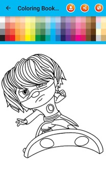 Coloring pages for PJ of masks 游戏截图2