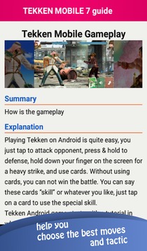 Tekken mobile guide 2018游戏截图3