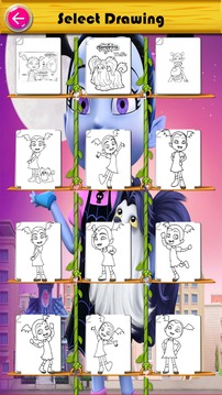 coloring vampirina ballerina vee游戏截图4