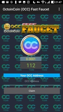 OctoinCoin Fast Faucet游戏截图2