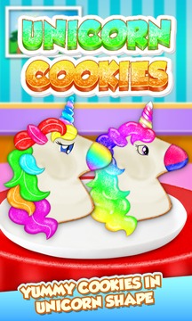 Rainbow Cookies Maker - Unicorn Food Cooking游戏截图4