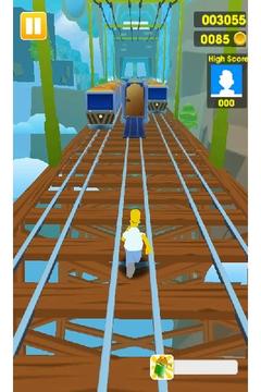 Simpsons™ Dash 3D - Subway Run Surfer游戏截图1