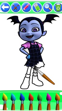 coloring vampirina ballerina vee游戏截图5