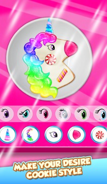 Rainbow Cookies Maker - Unicorn Food Cooking游戏截图5