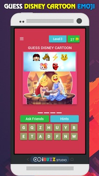 Guess Disney Cartoon Movie by Emojis Quiz Game游戏截图3