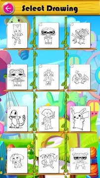 Learn to color cartoons游戏截图5