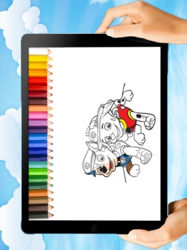 paw coloring pages patro游戏截图2
