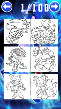 coloring sonic dach game for fans游戏截图4