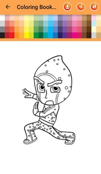 Coloring pages for PJ of masks 游戏截图4