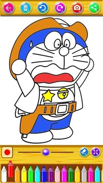 Coloring Pages for Doramon & Nobita游戏截图1