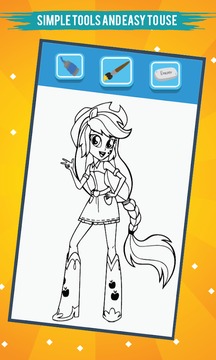 Coloring For Equestria Girls游戏截图1