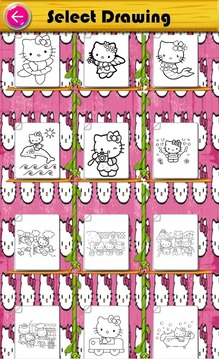 coloring kitty fun游戏截图5