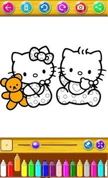 coloring kitty fun游戏截图1