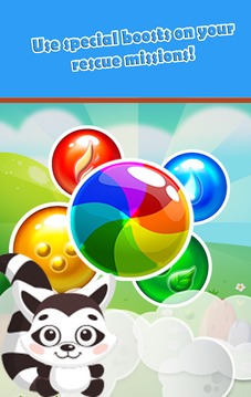 Bubble Shooter Racoon Rescue Mission游戏截图3