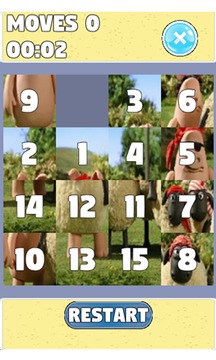 Puzzle for : Shaun The Sheep Sliding Puzzle游戏截图2