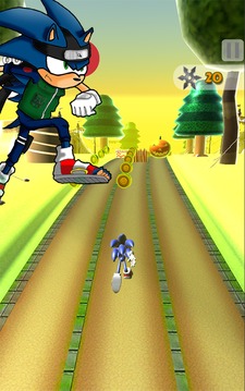 Sonic Ninja Halloween Run游戏截图1