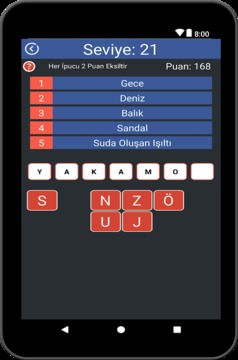 5 Kelime 1 İşlem: Kelime Oyunu游戏截图4