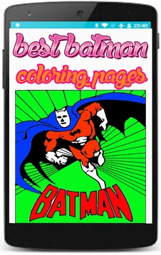 coloring bat hero man coloring pages for kids游戏截图3