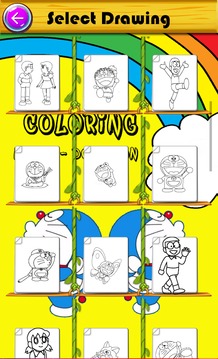 Coloring Nobita-Doraemon For Kids 2018游戏截图3