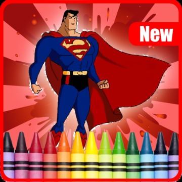 Super Heros Coloring book: all游戏截图1
