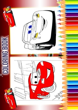 How To Color Lightning Mcqueen游戏截图2