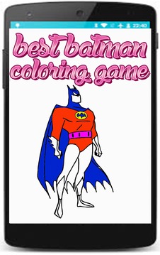 coloring bat hero man coloring pages for kids游戏截图5