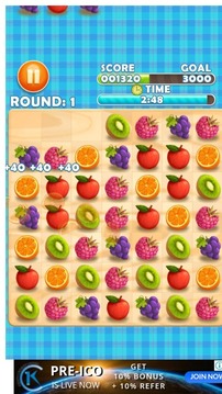 Fruits Candy Crush游戏截图1