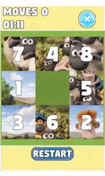 Puzzle for : Shaun The Sheep Sliding Puzzle游戏截图3