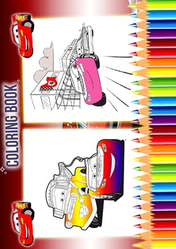 How To Color Lightning Mcqueen游戏截图4