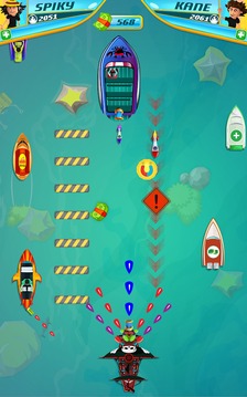 Ultimate Speed Boat Shooter Game游戏截图4