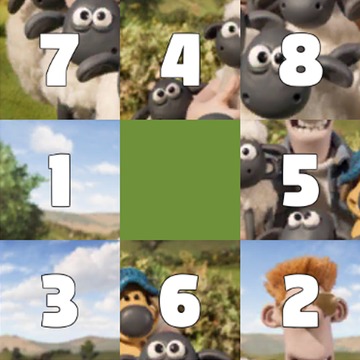 Puzzle for : Shaun The Sheep Sliding Puzzle游戏截图4