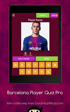 Barcelona Player Quiz Pro游戏截图3