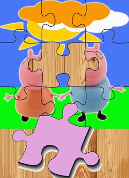 Jigsaw for Peppa and Pig warriors游戏截图1