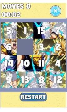 Puzzle for : Dragon Ball Z Sliding Puzzle游戏截图4