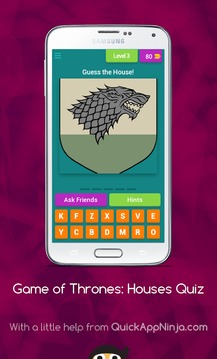 Game of Thrones: Houses Quiz游戏截图4