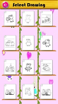 Learn to color Pink Pig游戏截图1