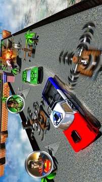 Superhero Color Car Stunt Race Adventure游戏截图2