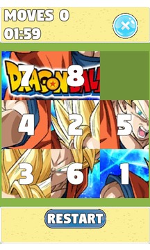 Puzzle for : Dragon Ball Z Sliding Puzzle游戏截图5