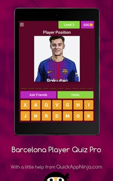 Barcelona Player Quiz Pro游戏截图1