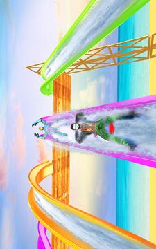 Real Water Slide Superhero Amusement Park Stunts游戏截图3