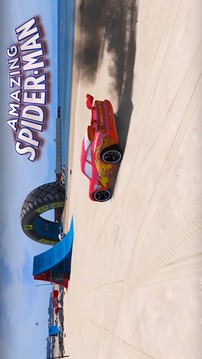 Superheroes Car Stunts Speed Racing Games游戏截图3