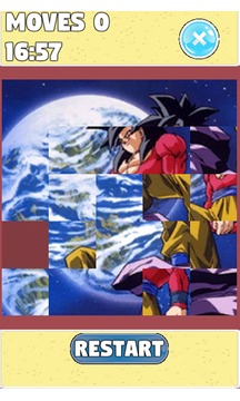 Puzzle for : Dragon Ball Z Sliding Puzzle游戏截图1