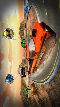 Superhero Color Car Stunt Race Adventure游戏截图3