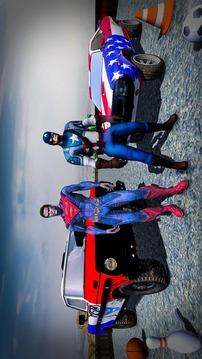 Superhero Color Car Stunt Race Adventure游戏截图5