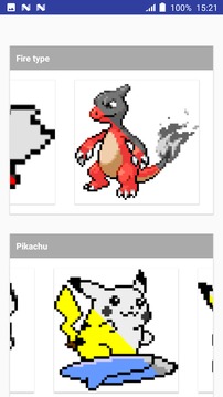 Color by Number Pokemon Pixel Art游戏截图3