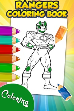 Rangers Superhero Coloring Game游戏截图2