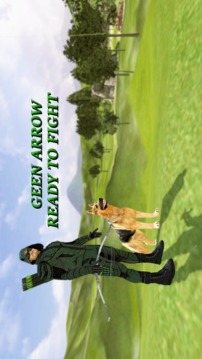 Green Super Arrow Hero Jungle shooting Mission游戏截图2